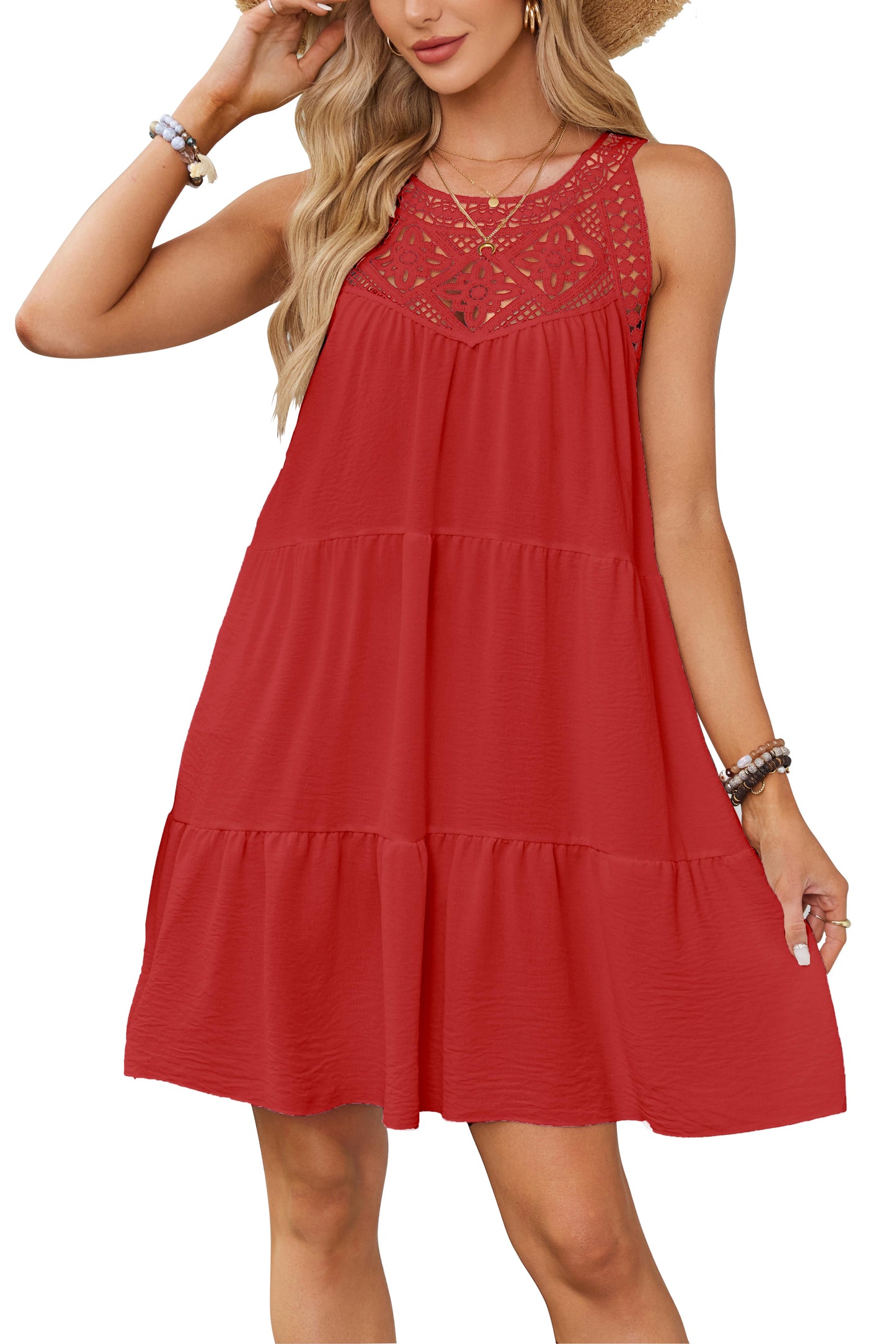 2024 women boho halter mini dress