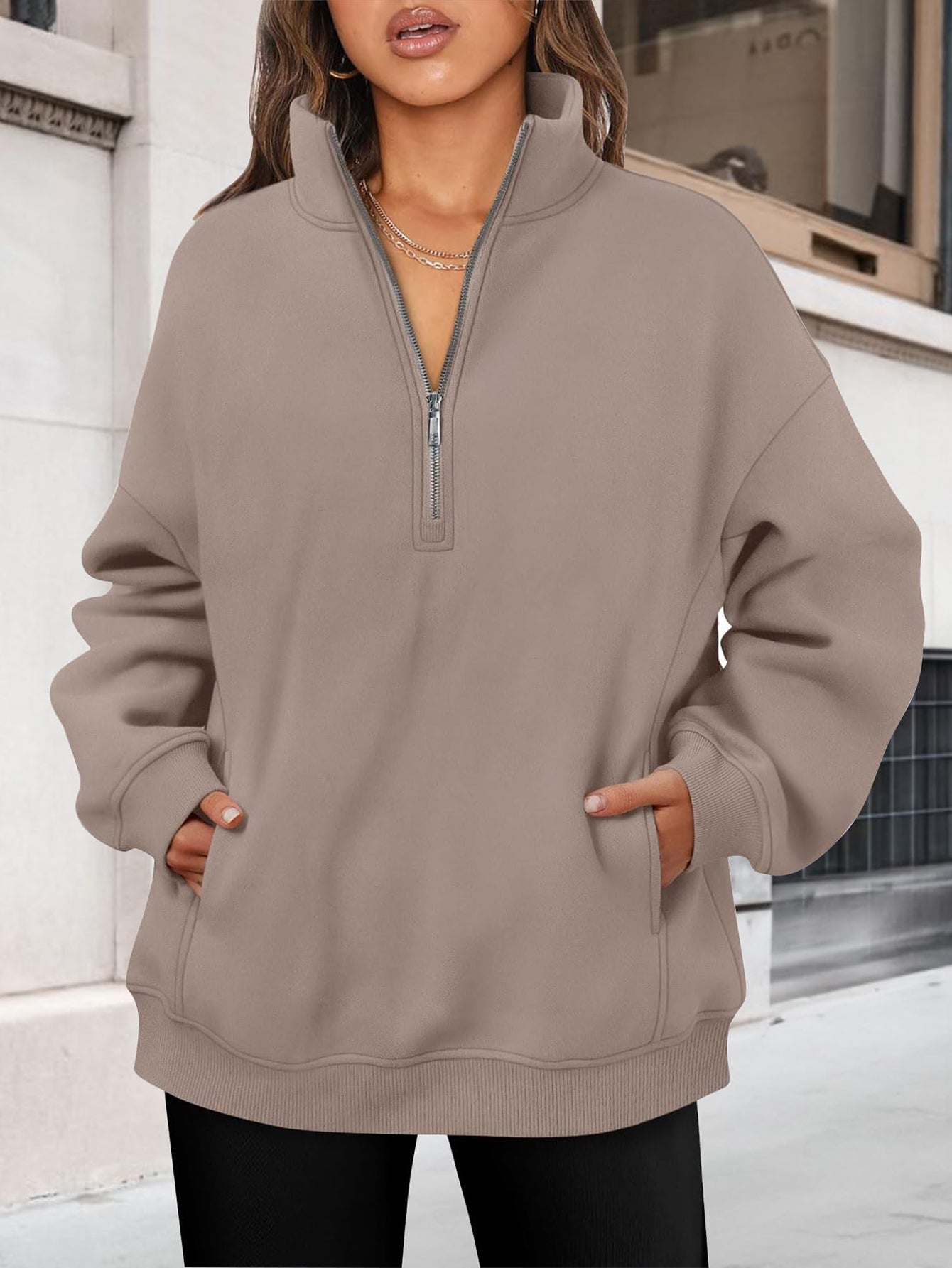 Casual Half-Zip Sweatshirt