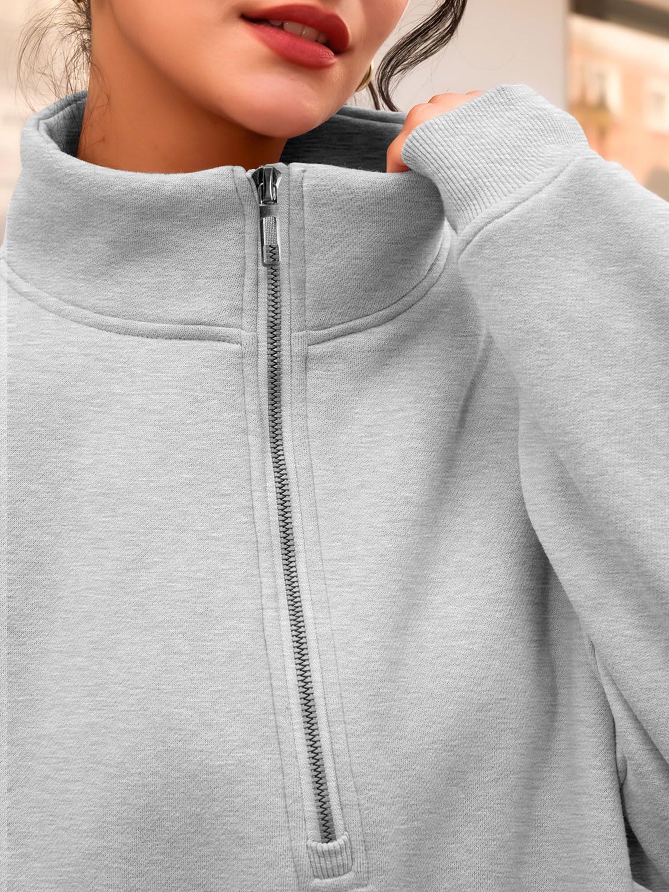 Casual Half-Zip Sweatshirt