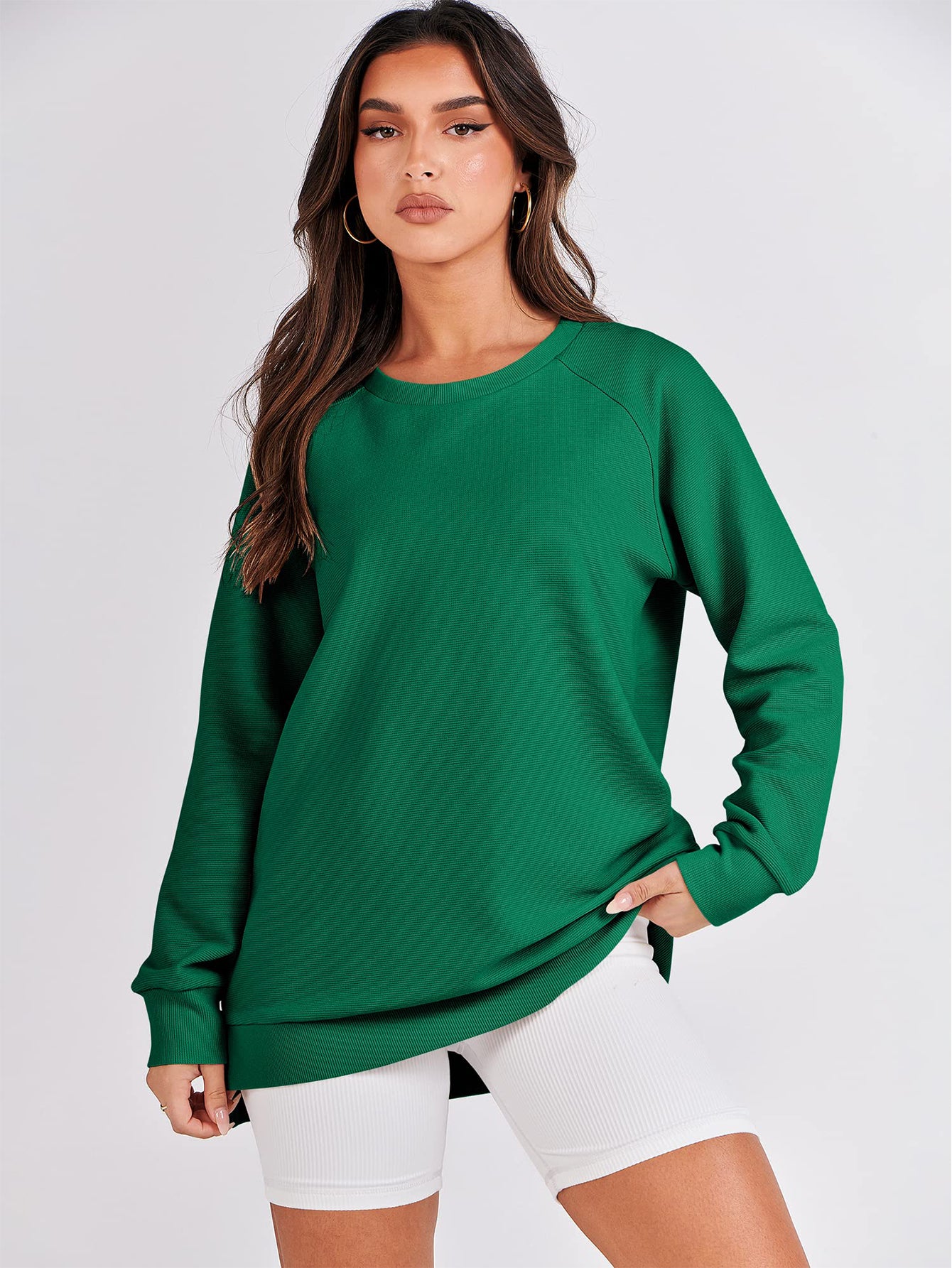 Side Zipper Casual Sweatshirt