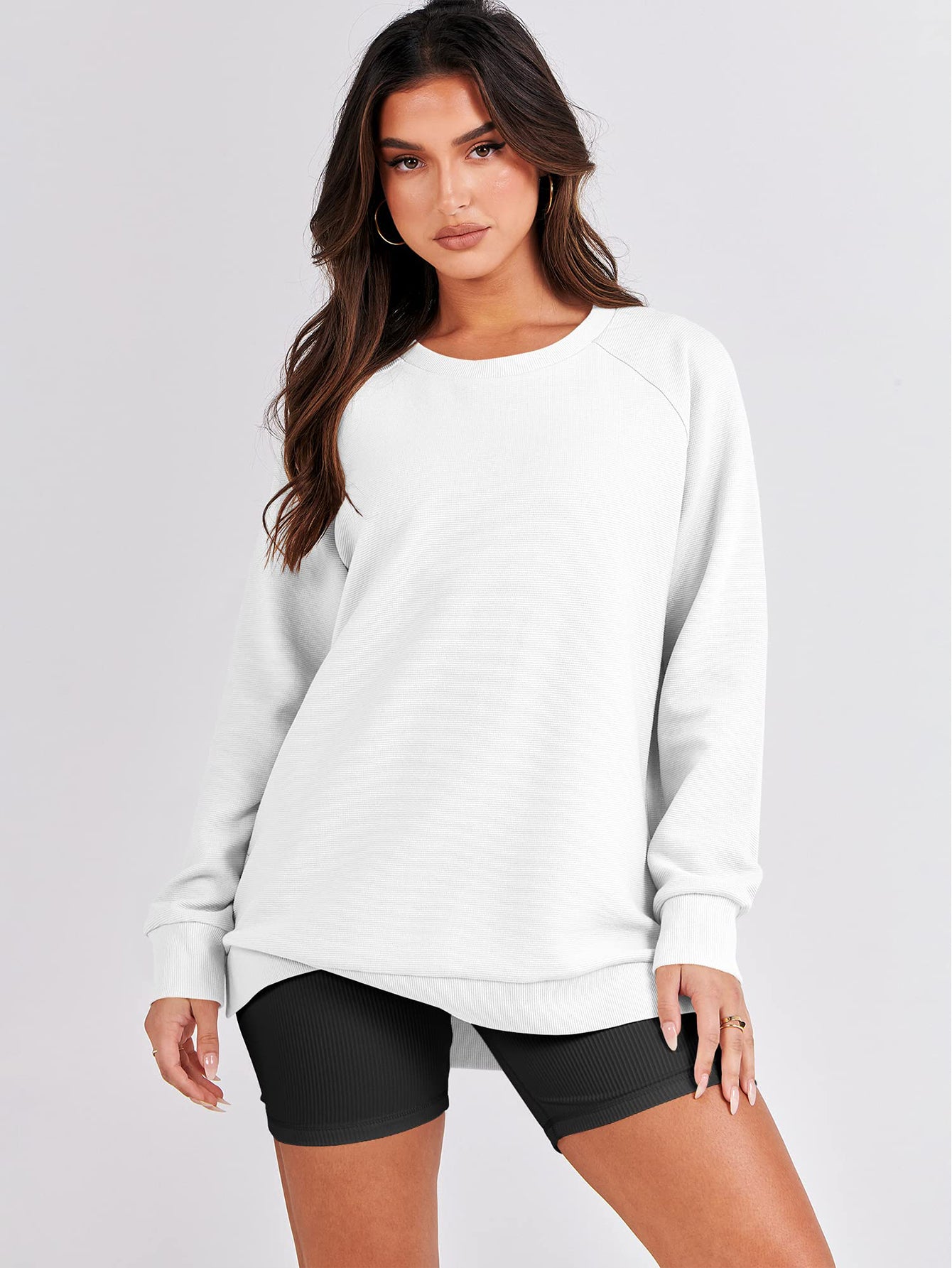 Side Zipper Casual Sweatshirt