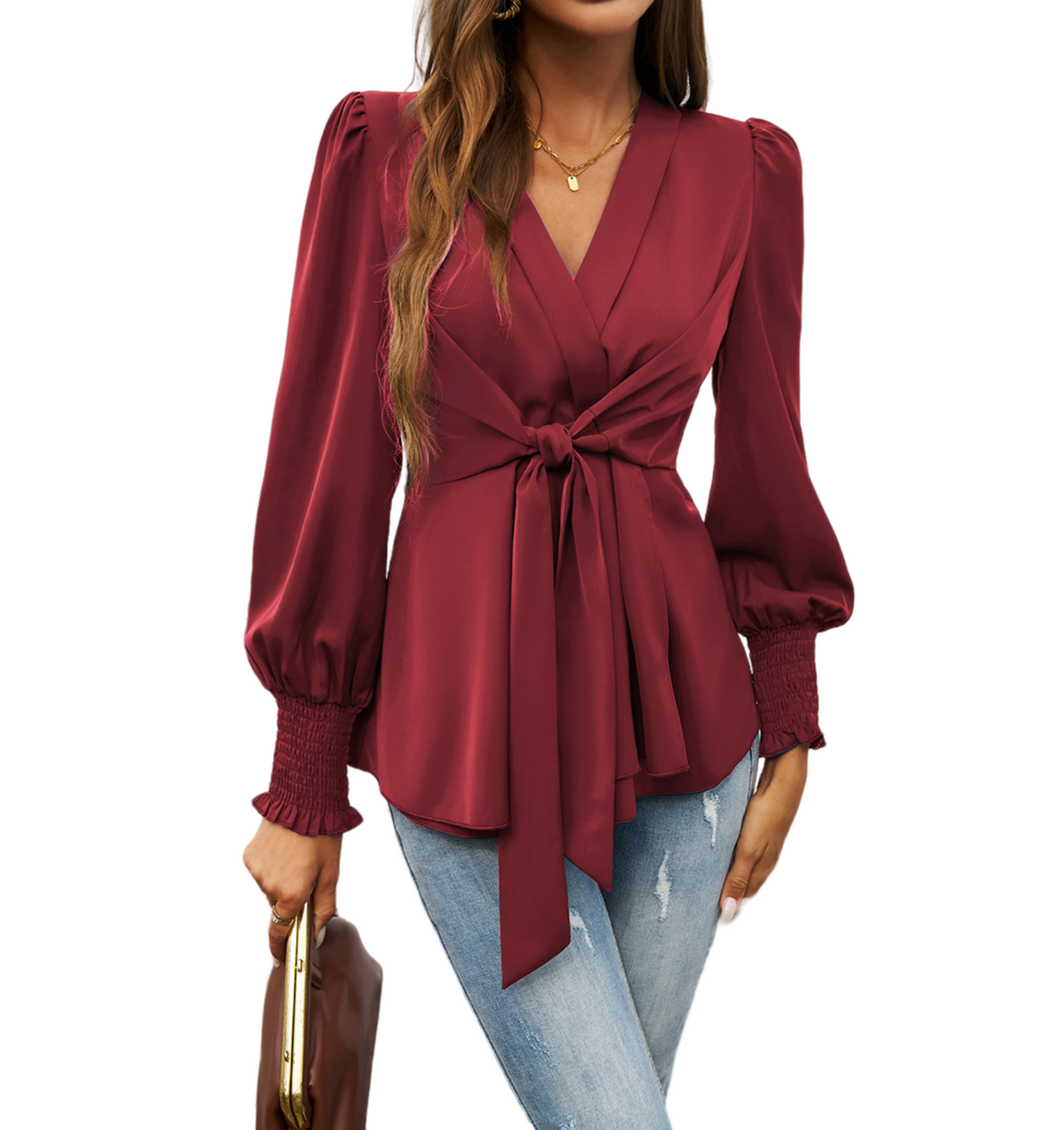 Galocmo 2024 Women's Casual Dressy Tops,
