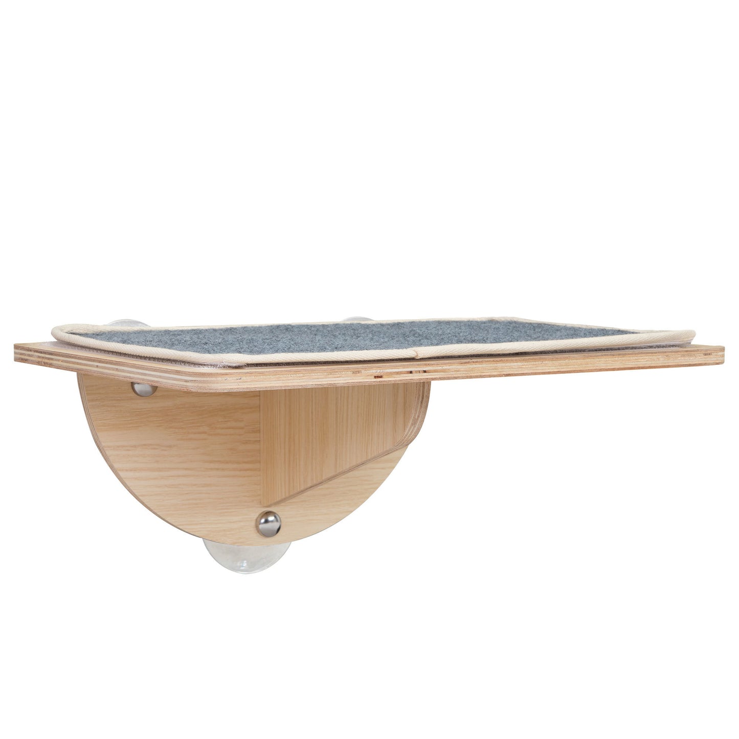 Indoor Cat Window Perch; Cat Hammock; Window-Mounted Cat Bed with Strong Suction Cups; Removable Felt; Two Installation Modes for Indoor Cats; Natural