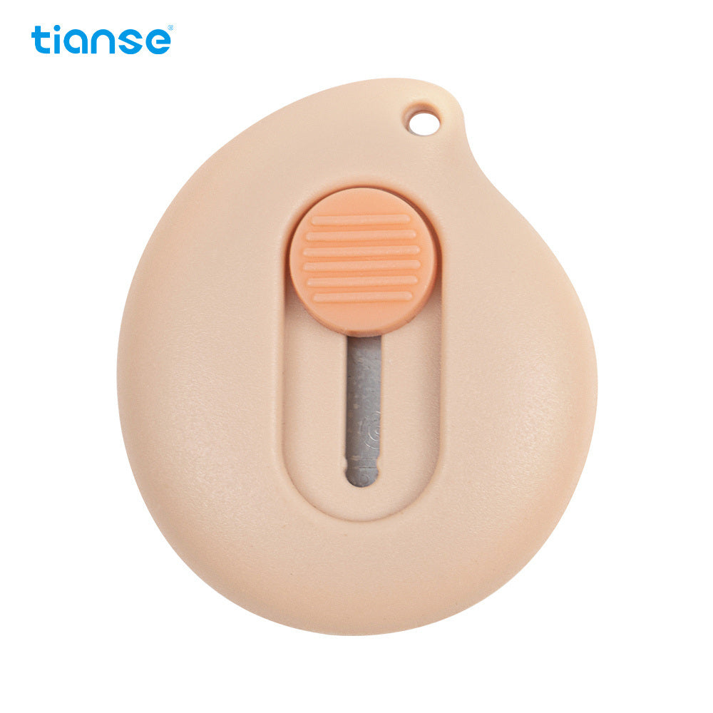 1pc TIANSE Mini Retractable Cloud Shaped Utility Knife Art Knife With Alloy Steel Splicing Knife Portable Letter Opener For Cutting Paper Cardboard Office School Stationery Tools