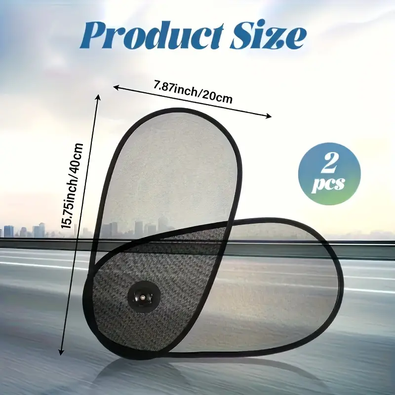 Car Window Shades, Breathable Car Window Shade For Baby For Side, Cross-border Car Side Window Adjustable Sunshade Super Stretchy Sun Shade For Car Window For Baby Block Sun Heat And Harmful UV Rays