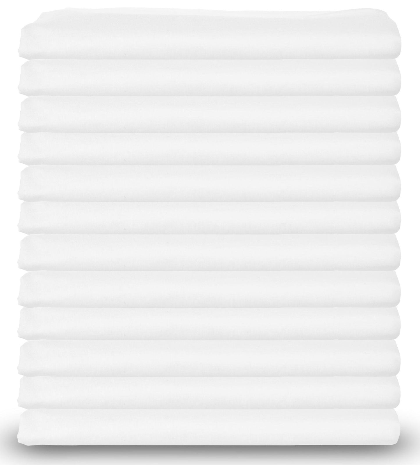 White Cotton Pillow Cases Standard Size Set of 12 Heavy Weight Quality Pillowcase with T 200 Thread Count Elegant Double Stitched Tailoring Pillowcases Pillow Covers 20x30 Inch