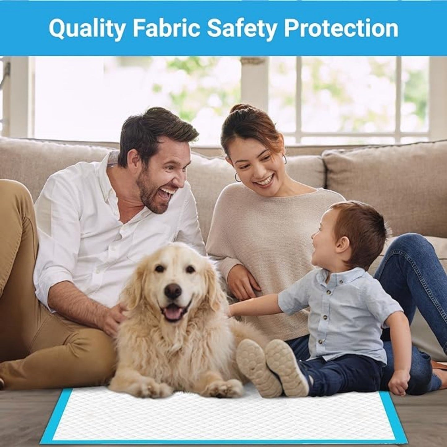 Dog mat, puppy mat, 24 inches x 18 inches, for pet training, thickened Pee mat for dogs, super absorbent dog Pee mat (50 pieces)