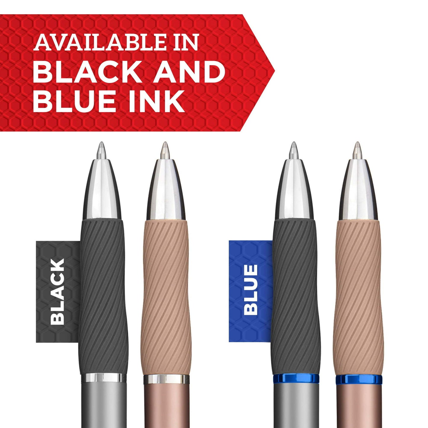 Sharpie S-Gel Pen, Metal Barrel, Medium Point (0.7mm), 2-Pack