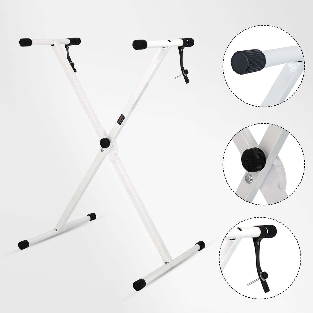 5 Core Keyboard Stand Adjustable Digital Electric Piano Synthesizer Music Stands For 61 76 88 Keys - KS 1X