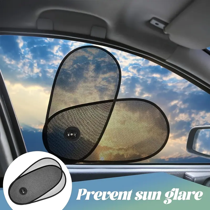 Car Window Shades, Breathable Car Window Shade For Baby For Side, Cross-border Car Side Window Adjustable Sunshade Super Stretchy Sun Shade For Car Window For Baby Block Sun Heat And Harmful UV Rays
