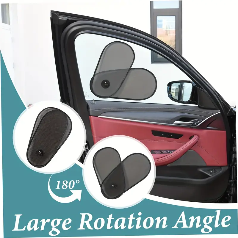 Car Window Shades, Breathable Car Window Shade For Baby For Side, Cross-border Car Side Window Adjustable Sunshade Super Stretchy Sun Shade For Car Window For Baby Block Sun Heat And Harmful UV Rays