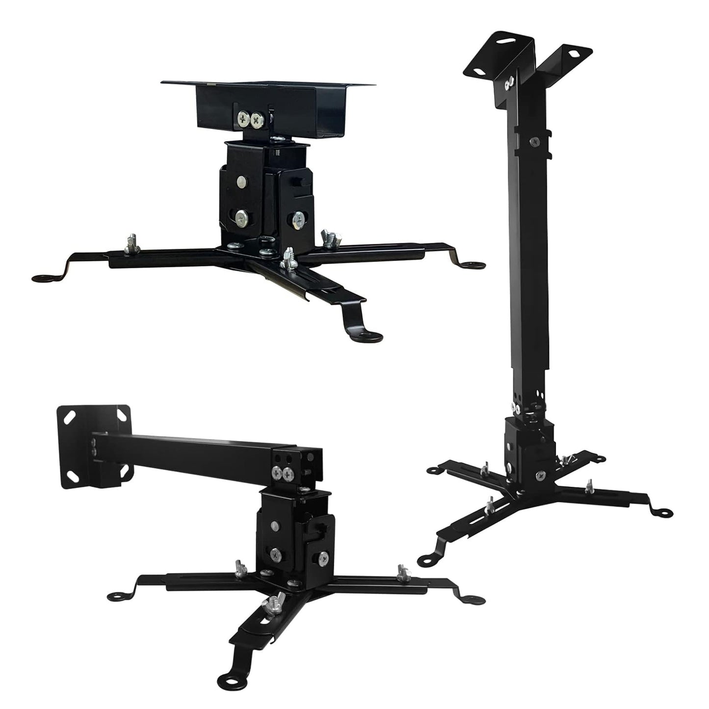 Projector Stabd HD Ceiling Mount Universal Black Extendable Bracket TILT Wall Mount Hanger Supports up to 40 lbs Mounting for Most Projectors Video - 5 Core PS 01 BLK