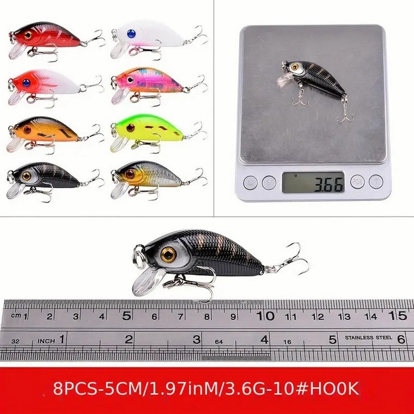 56pcs Premium Minnow Fishing Lures Kit - Hard Bait Plastic Tackle Crank Baits for Freshwater and Saltwater Fishing - Lifelike Design for Increased Catch Rates Ban on Amazon sales
