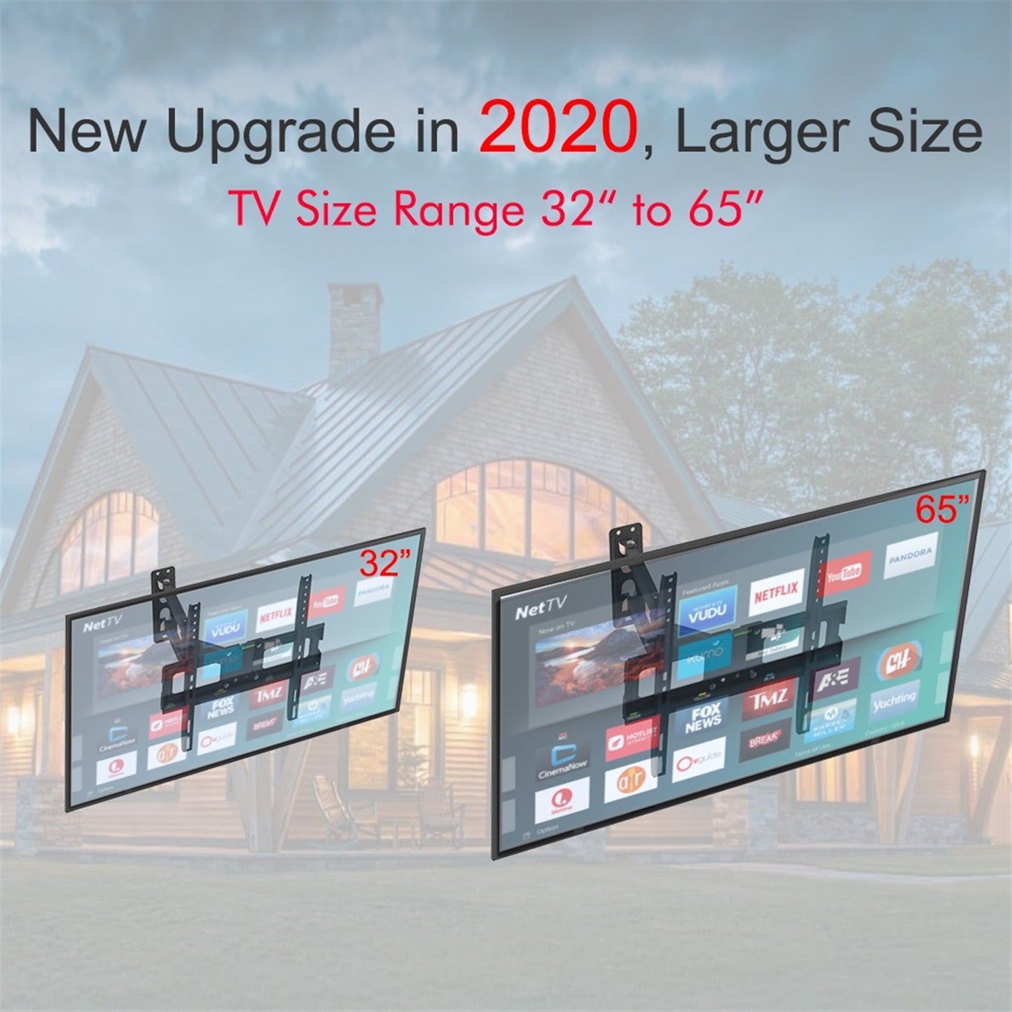 32-65" Single Pendulum Small Base TV Stand Tmxd-103 Bearing 35KG / VESE400*400 / Up And Down -10~ 10°