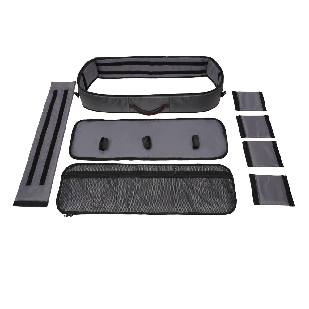 Kylebooker RB03 Fly Fishing Rod & Gear Bag Case; Hold up to 4 Fishing Rods; Heavy-Duty Honeycomb Frame