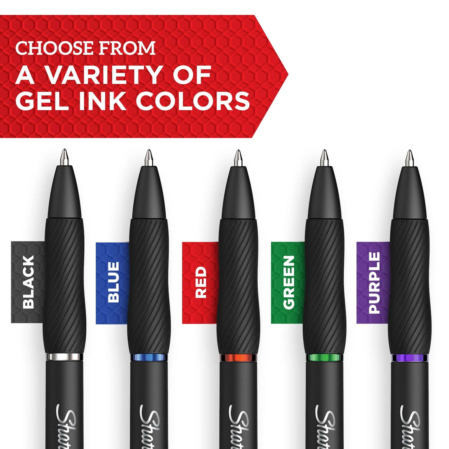 Sharpie S-Gel Gel Pens, Medium Point (0.7mm), Black, 8 Count