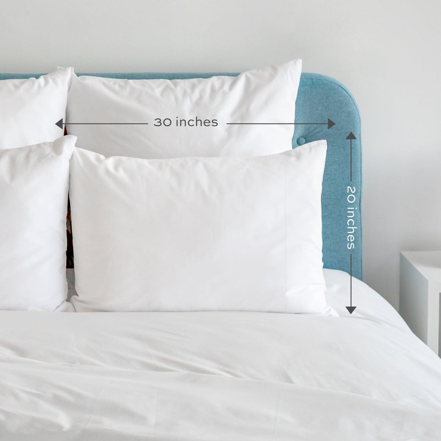 White Cotton Pillow Cases Standard Size Set of 12 Heavy Weight Quality Pillowcase with T 200 Thread Count Elegant Double Stitched Tailoring Pillowcases Pillow Covers 20x30 Inch