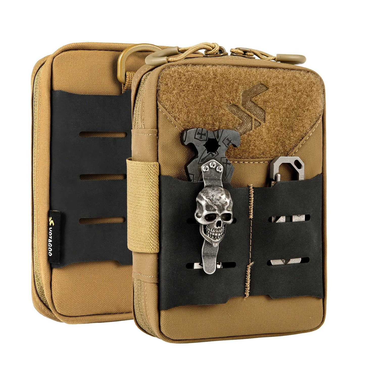 EDC Pouch Tool Pocket Organizer Molle Tool Pouch For Men, Nylon Compact Organizer For Multitools