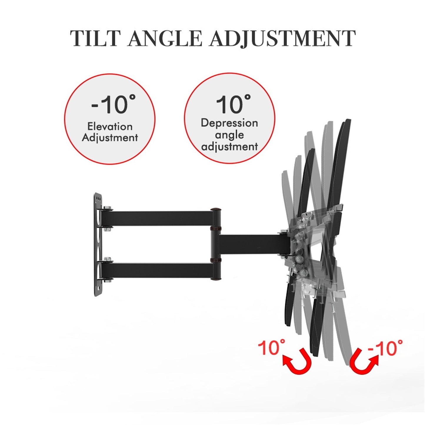 32-65" Single Pendulum Small Base TV Stand Tmxd-103 Bearing 35KG / VESE400*400 / Up And Down -10~ 10°