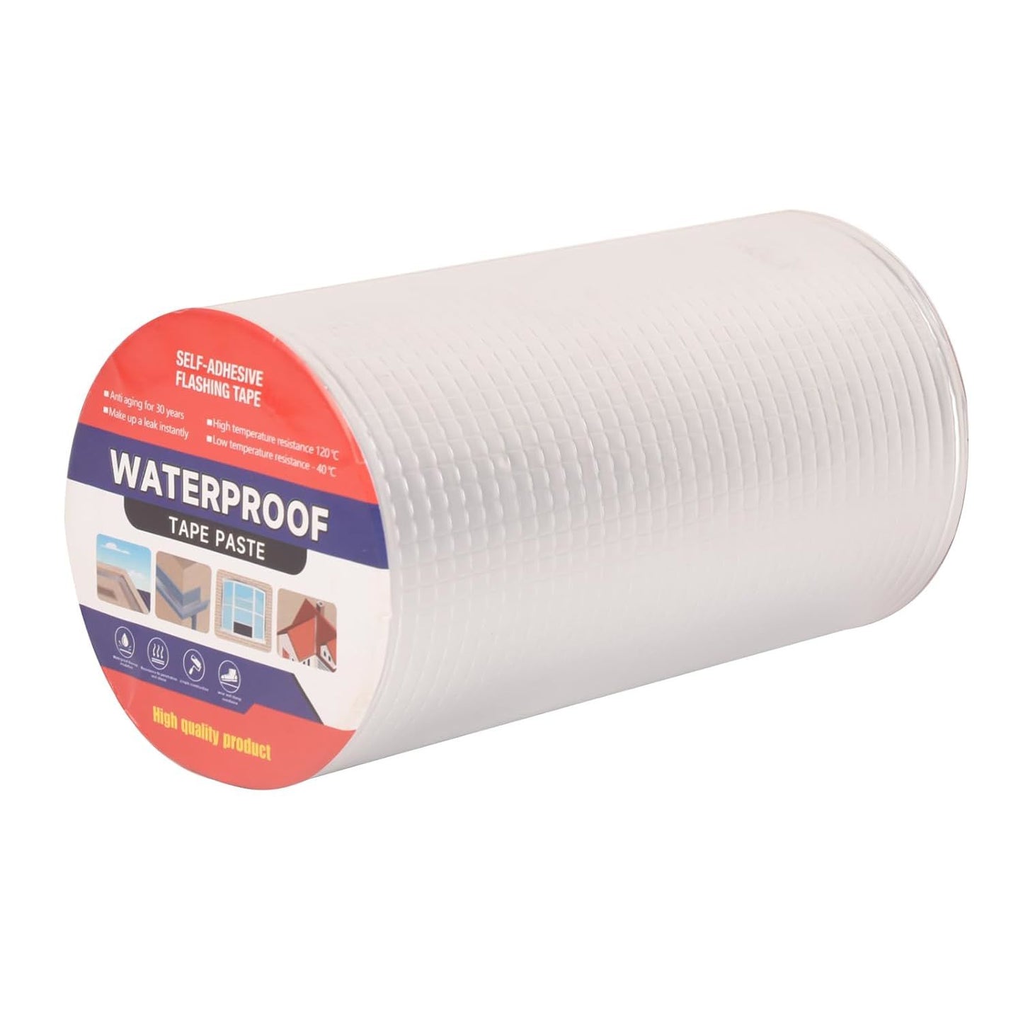 Waterproof Tape for Leaks Aluminum Butyl Tape with Adhesive for RV Repair, Glass Repairs, Air Mattress Patch, Window Caulking, Boat Sealing, Roof Patching