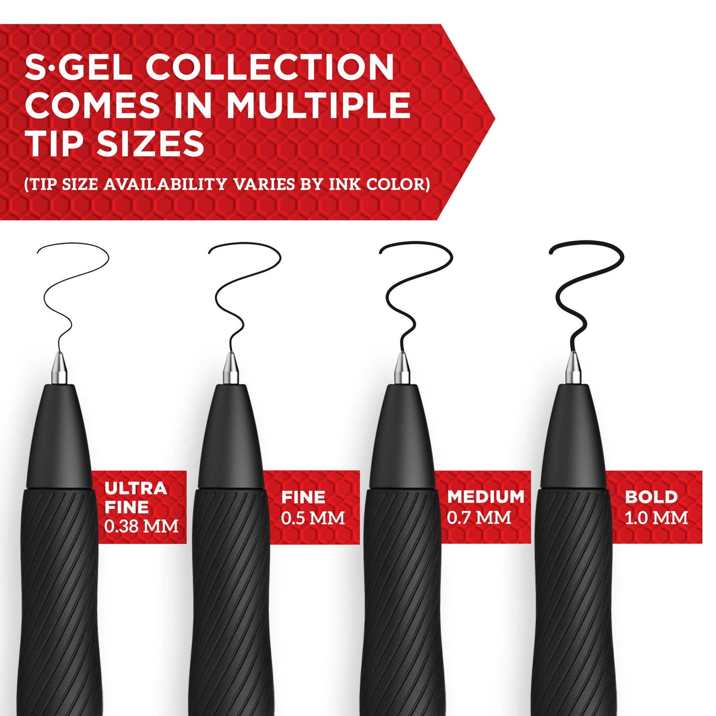 Sharpie S-Gel Gel Pens, Medium Point (0.7mm), Black, 8 Count