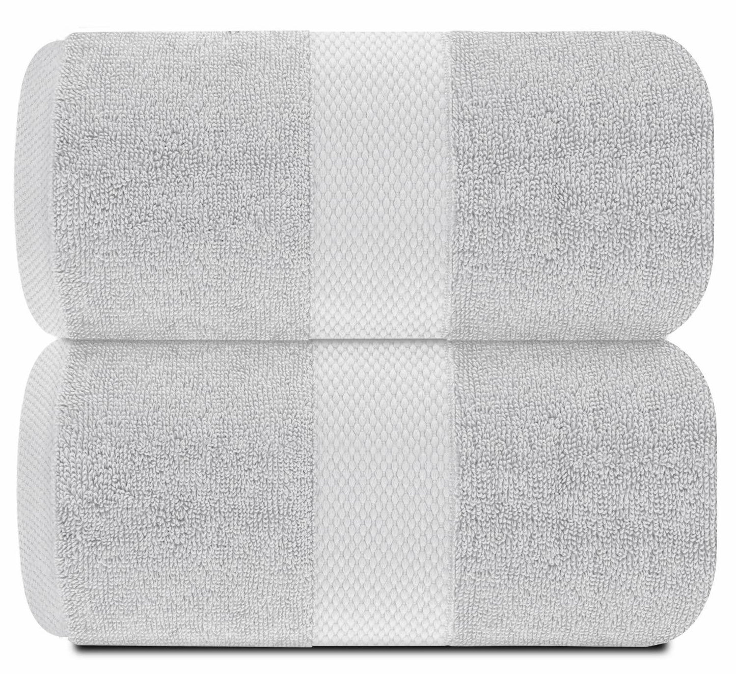 2 Pack Luxury Soft Bath Sheet Towels 650 GSM Cotton Bath Towels Extra Large 35x70 in | Highly Absorbent and Quick Dry