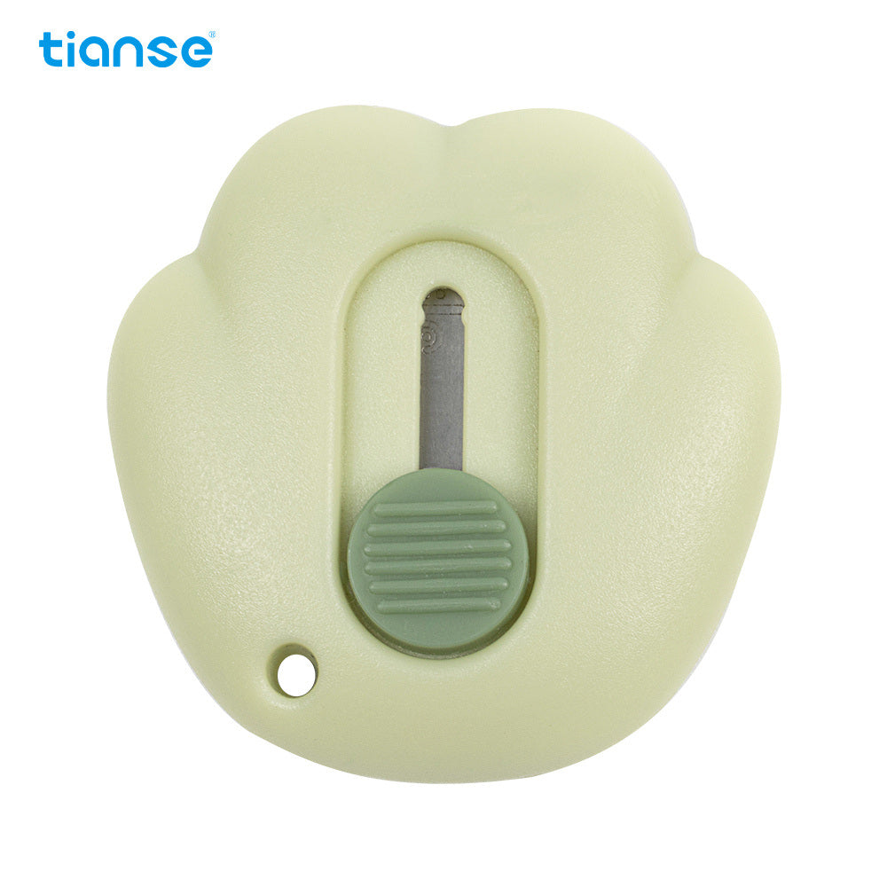 1pc TIANSE Mini Retractable Cloud Shaped Utility Knife Art Knife With Alloy Steel Splicing Knife Portable Letter Opener For Cutting Paper Cardboard Office School Stationery Tools