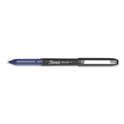 Sharpie Rollerball Pen, Arrow Point (0.7mm) Pen for Bold Lines, Blue Ink, 12 Count