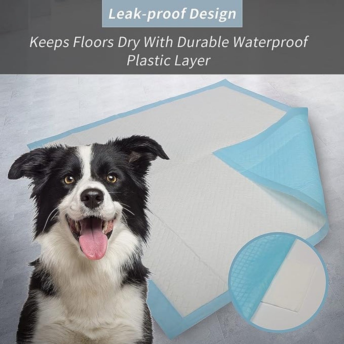 Dog mat, puppy mat, 24 inches x 18 inches, for pet training, thickened Pee mat for dogs, super absorbent dog Pee mat (50 pieces)