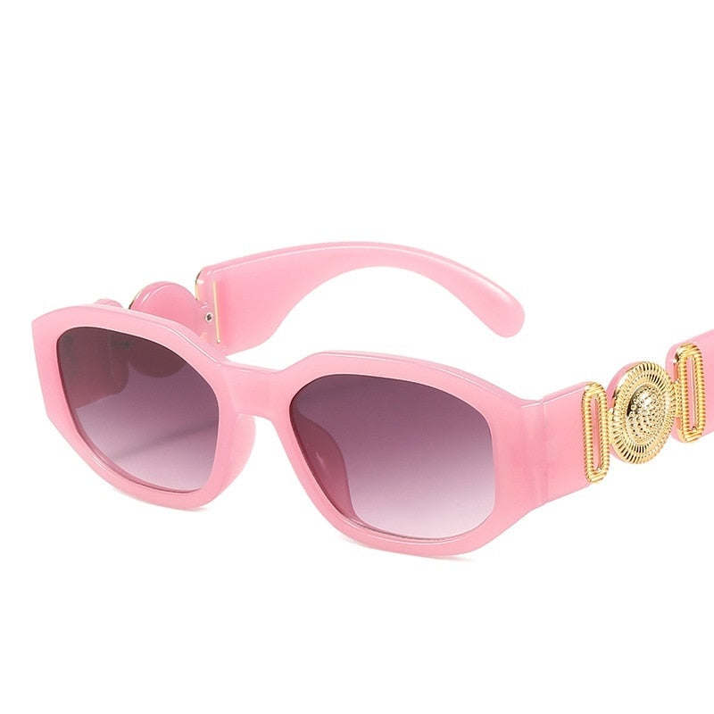 Fashion Brand Design Vintage Small Rectangle Sunglasses Women Men Retro Cutting Lens Gradient Square Sun Glasses Female UV400