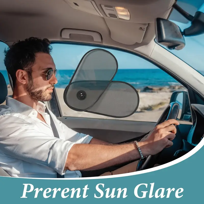 Car Window Shades, Breathable Car Window Shade For Baby For Side, Cross-border Car Side Window Adjustable Sunshade Super Stretchy Sun Shade For Car Window For Baby Block Sun Heat And Harmful UV Rays