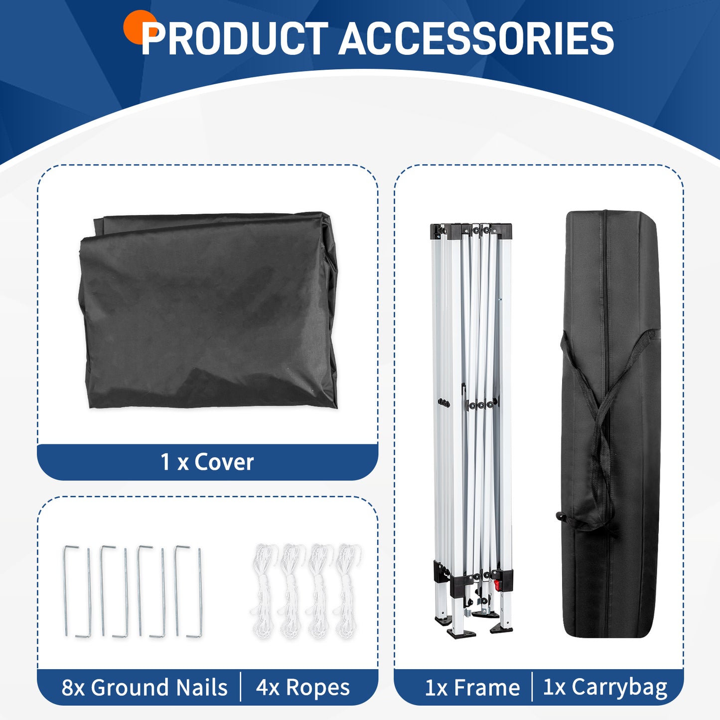 8X8ft dark grey, beveled, non-woven, Folding Shed, Oxford cloth, spray iron pipe, portable