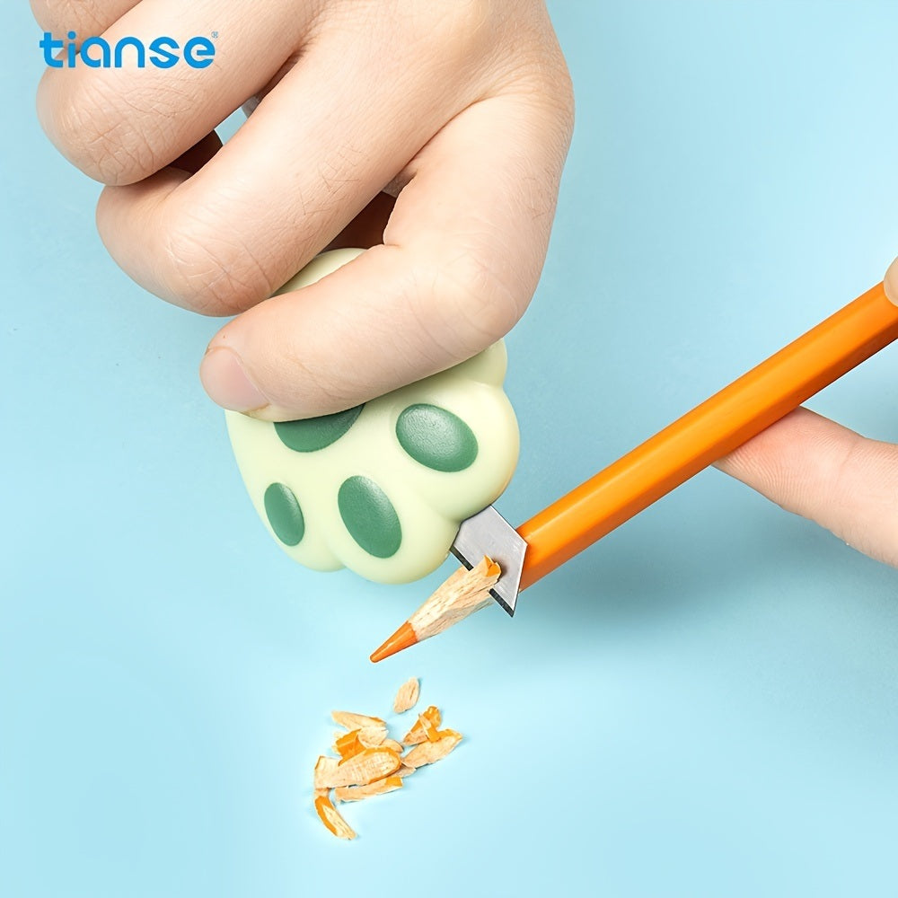 1pc TIANSE Mini Retractable Cloud Shaped Utility Knife Art Knife With Alloy Steel Splicing Knife Portable Letter Opener For Cutting Paper Cardboard Office School Stationery Tools