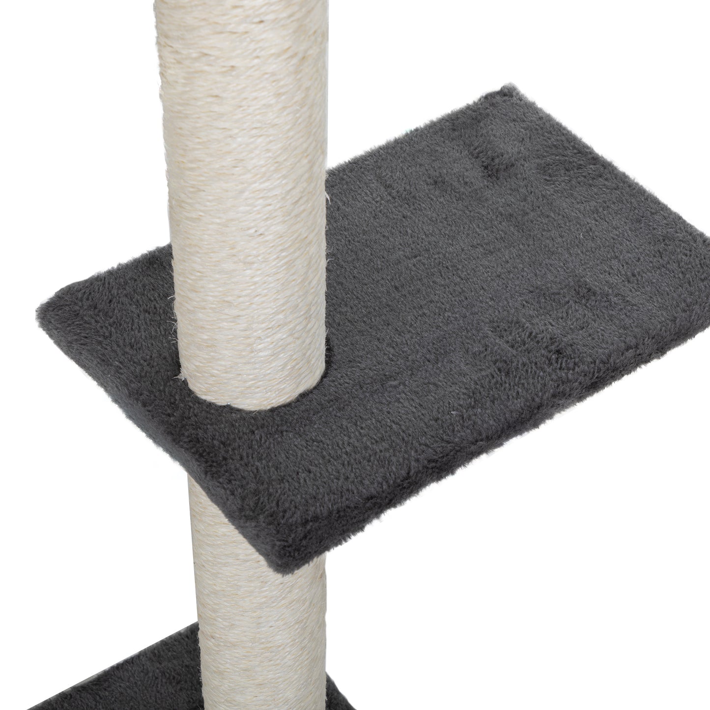 5 Pcs Wall Mounted Cat Climber Set; Floating Cat Shelves and Perches; Cat Activity Tree with Scratching Posts; Modern Cat Furniture