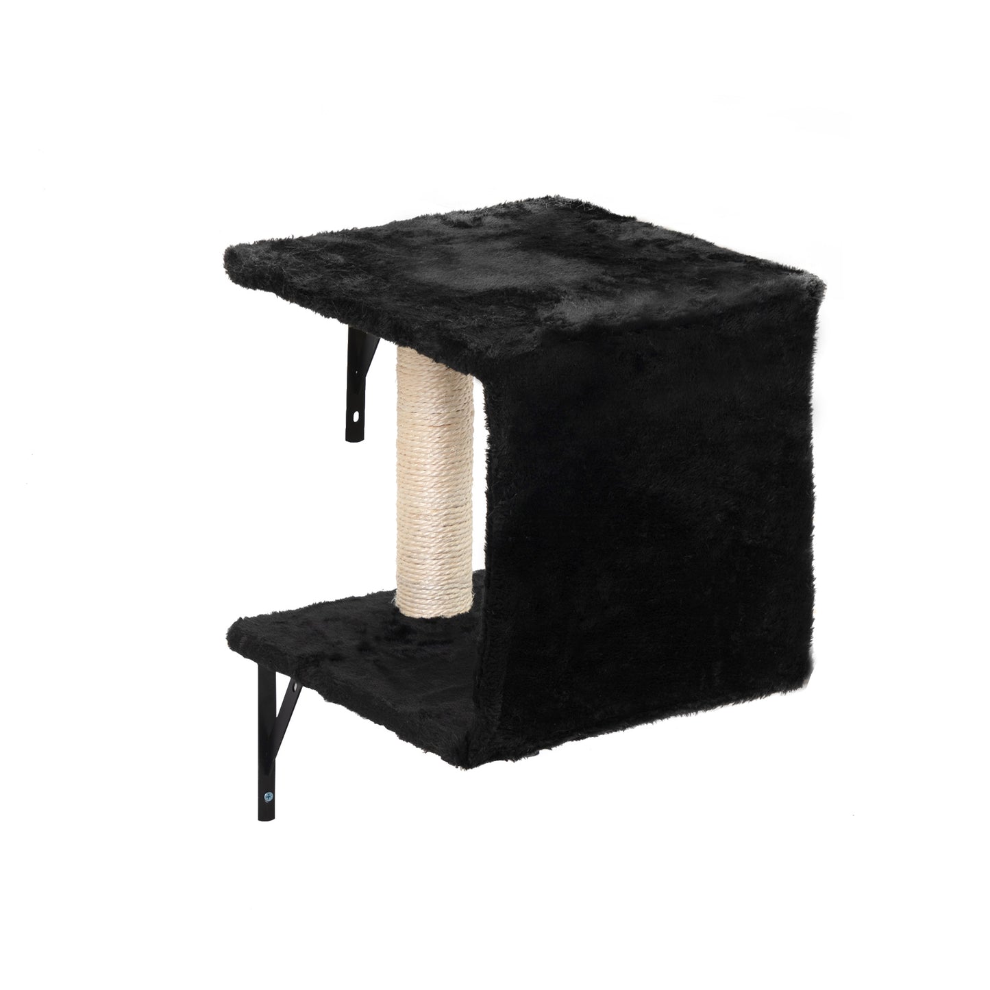5 Pcs Wall Mounted Cat Climber Set; Floating Cat Shelves and Perches; Cat Activity Tree with Scratching Posts; Modern Cat Furniture