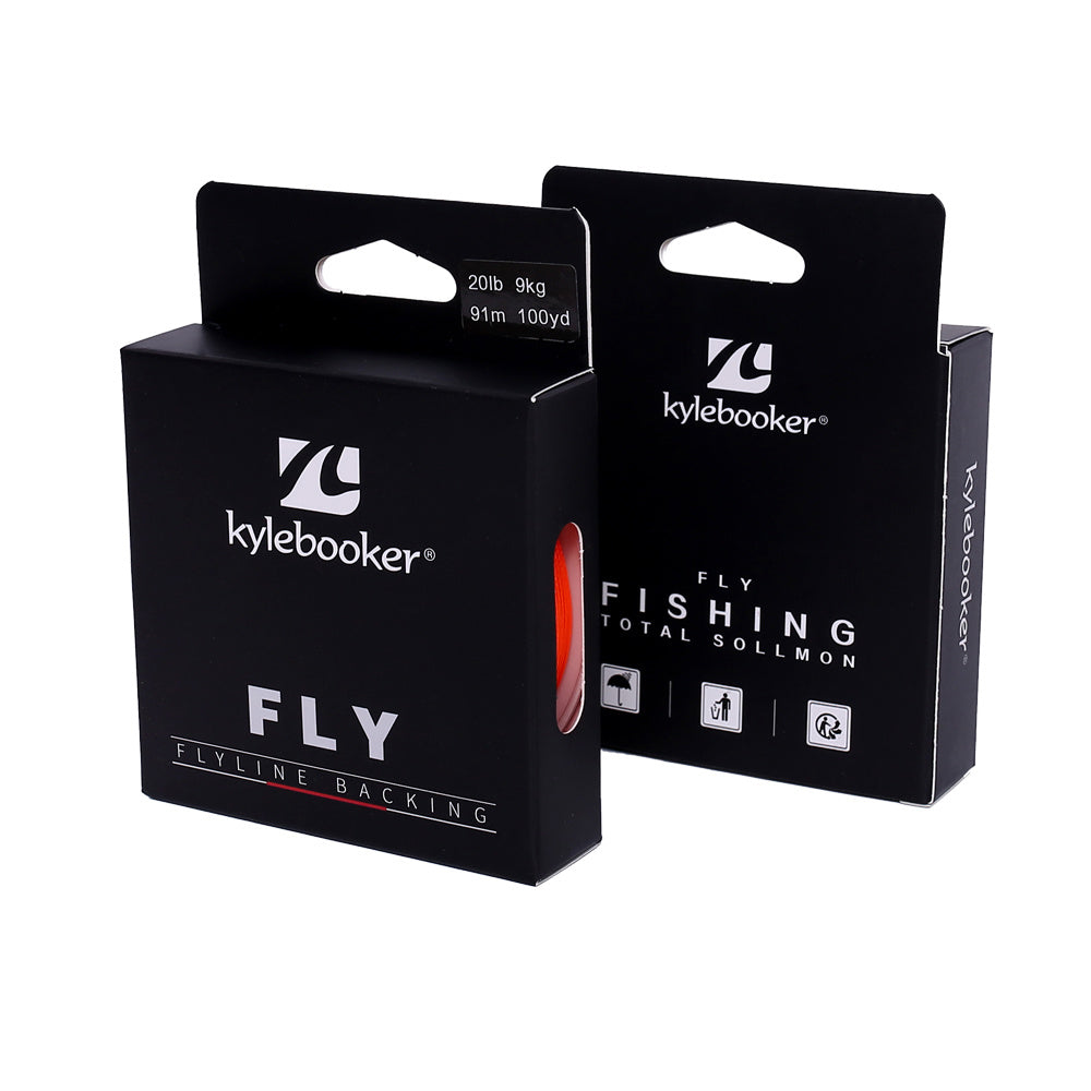 Kylebooker Fly Line Backing Line 20/30LB 100/300Yards Orange Braided Fly Fishing Line