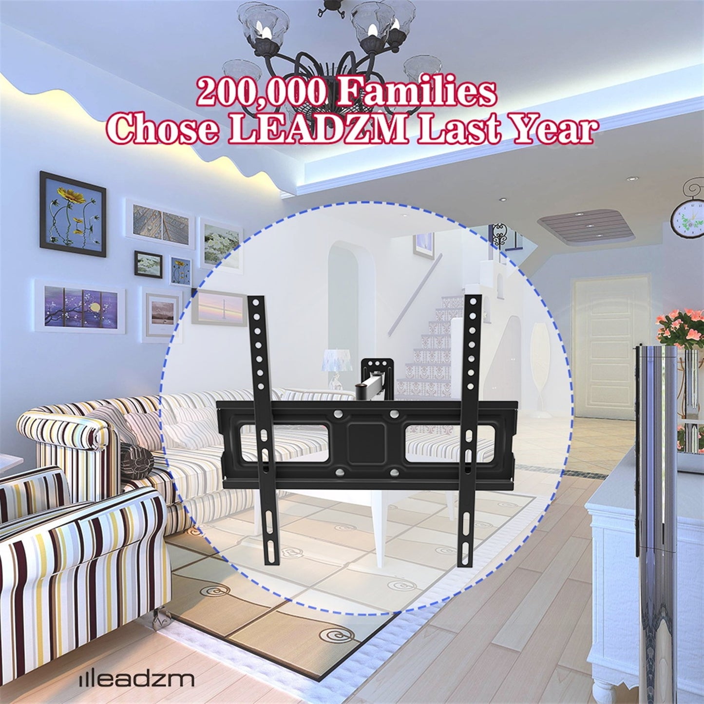 32-65" Single Pendulum Small Base TV Stand Tmxd-103 Bearing 35KG / VESE400*400 / Up And Down -10~ 10°