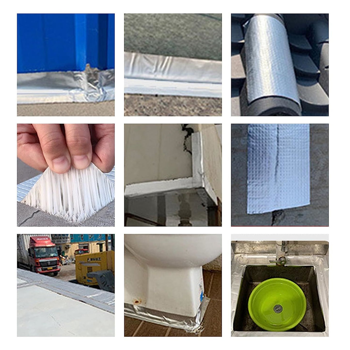 Butyl Waterproof Tape 11.8" x 16.4',Outdoor Leakproof Tape for Plastic and Metal Repair,RV Repair,Window and Boat Sealing,Silicone,Glass and EDPM Roof Leak Repair