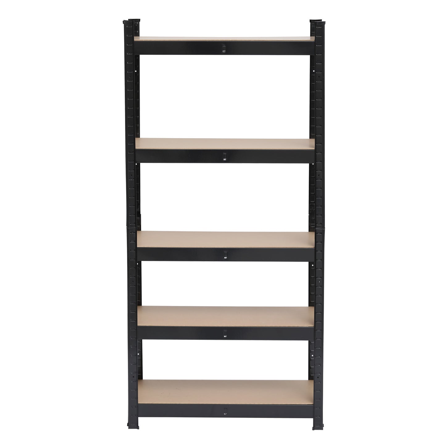 5 Tier Heavy Duty Metal Shelving Rack Unit Garage Storage Shelf Black UK